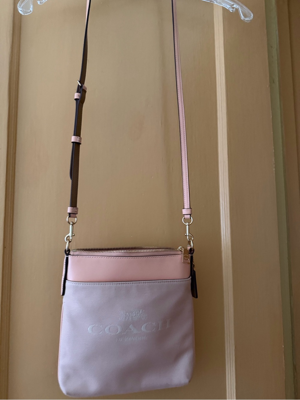 Coach pink crossbody bag